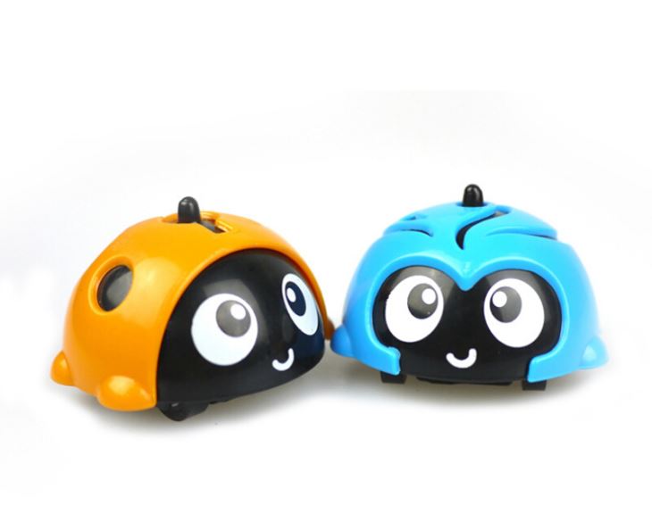 Pull Back Bug Car With Spinning Top Capsule Toy Vending Machine 2
