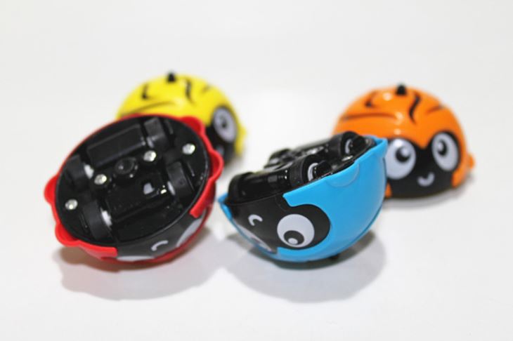 Pull Back Bug Car With Spinning Top Capsule Toy Vending Machine 5